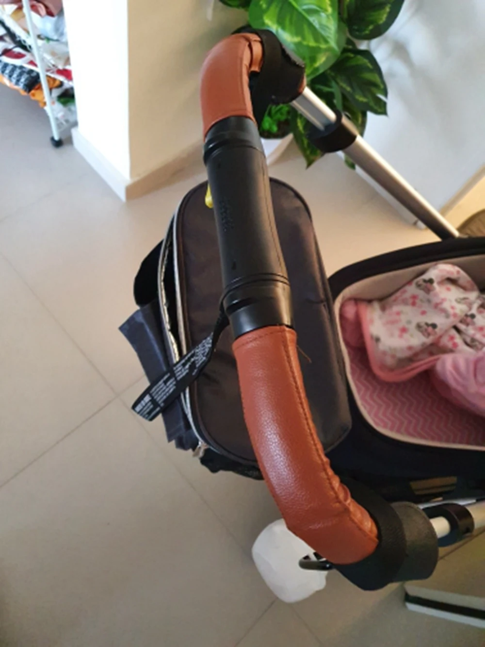 Stroller Handlebar Cover Leather Covers For Mamas & Papas Armdillo Flip XT/XT2/XT3 Stroller Pram Handle Sleeve Case Armrest Protective Cover Accessories