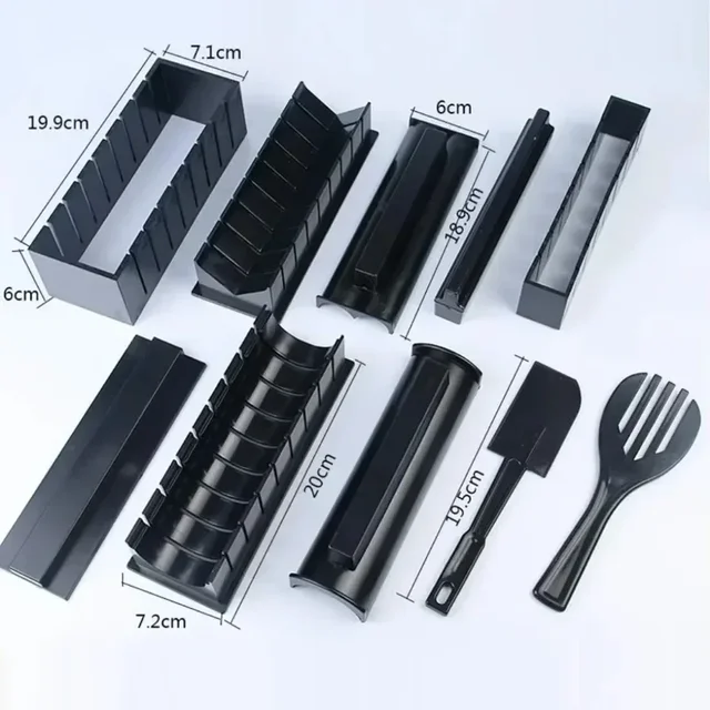 Silicone Sushi Rolling Mat and Rice Paddle 6