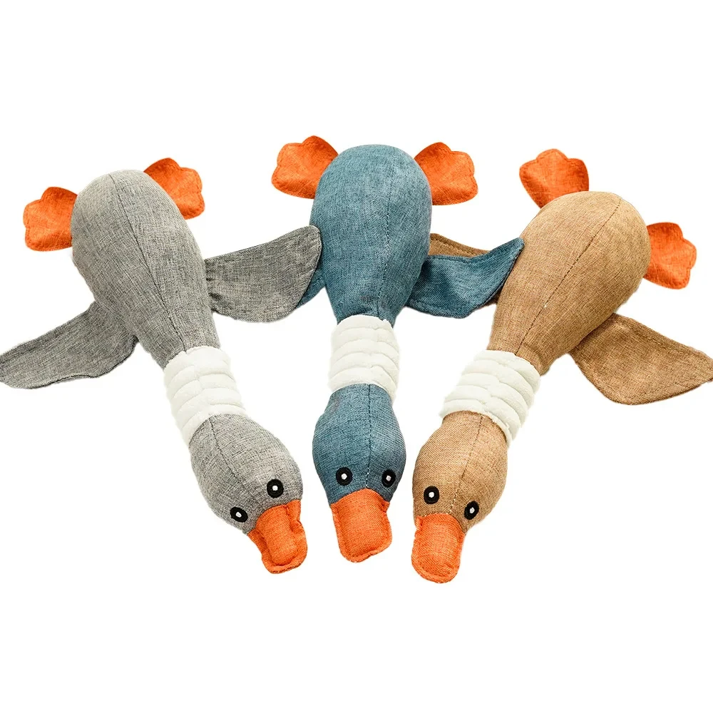 Pet Toys Geese Sound Bite Resistant Teeth Grinding Teeth Cleaning Dog Cat Pet Supplies 3