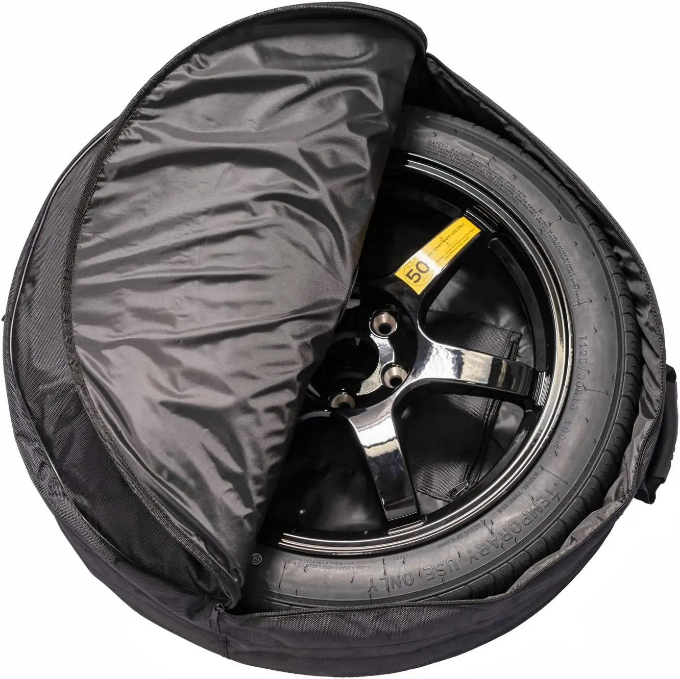 Complete Spare Wheel and Tire-Compatible with + Tesla Model 3 Long Range & RWD Trims-Includes 18x4 Rim, 125/80R18 Tire