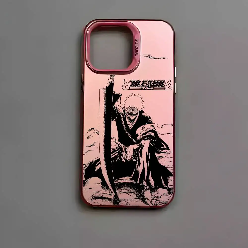 B-Bleachs K-Kurosaki Ichigo Handyhülle für iPhone 17 16 15 14 13 12 11 Pro Max Air Mehrfarbig Matt Metallic Aurora Funda – Detail 13
