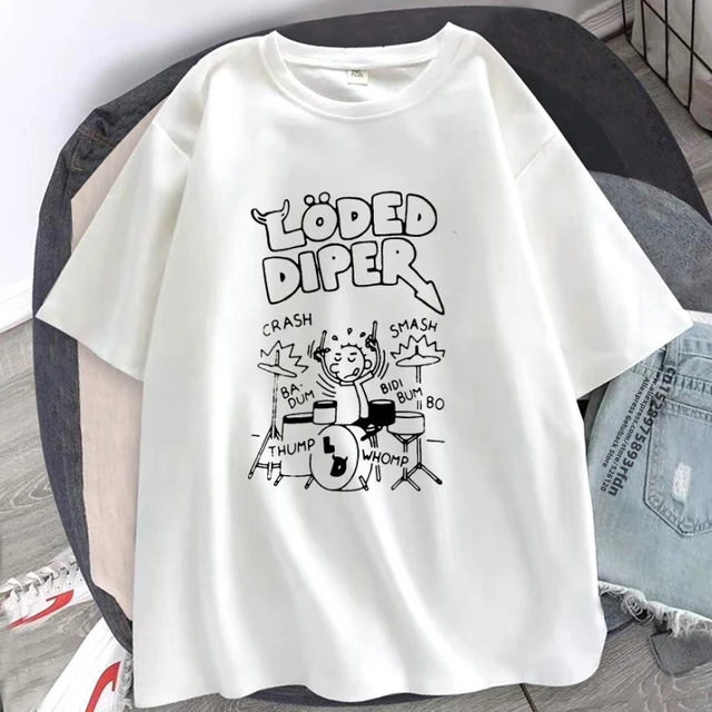 Aesthetic Summer Baby Tee Streetwear Gothic Harajuku Loded Diper Letter  Graphic Emo T-shirt Vintage Crop Top Women Y2k Clothes - T-shirts -  AliExpress