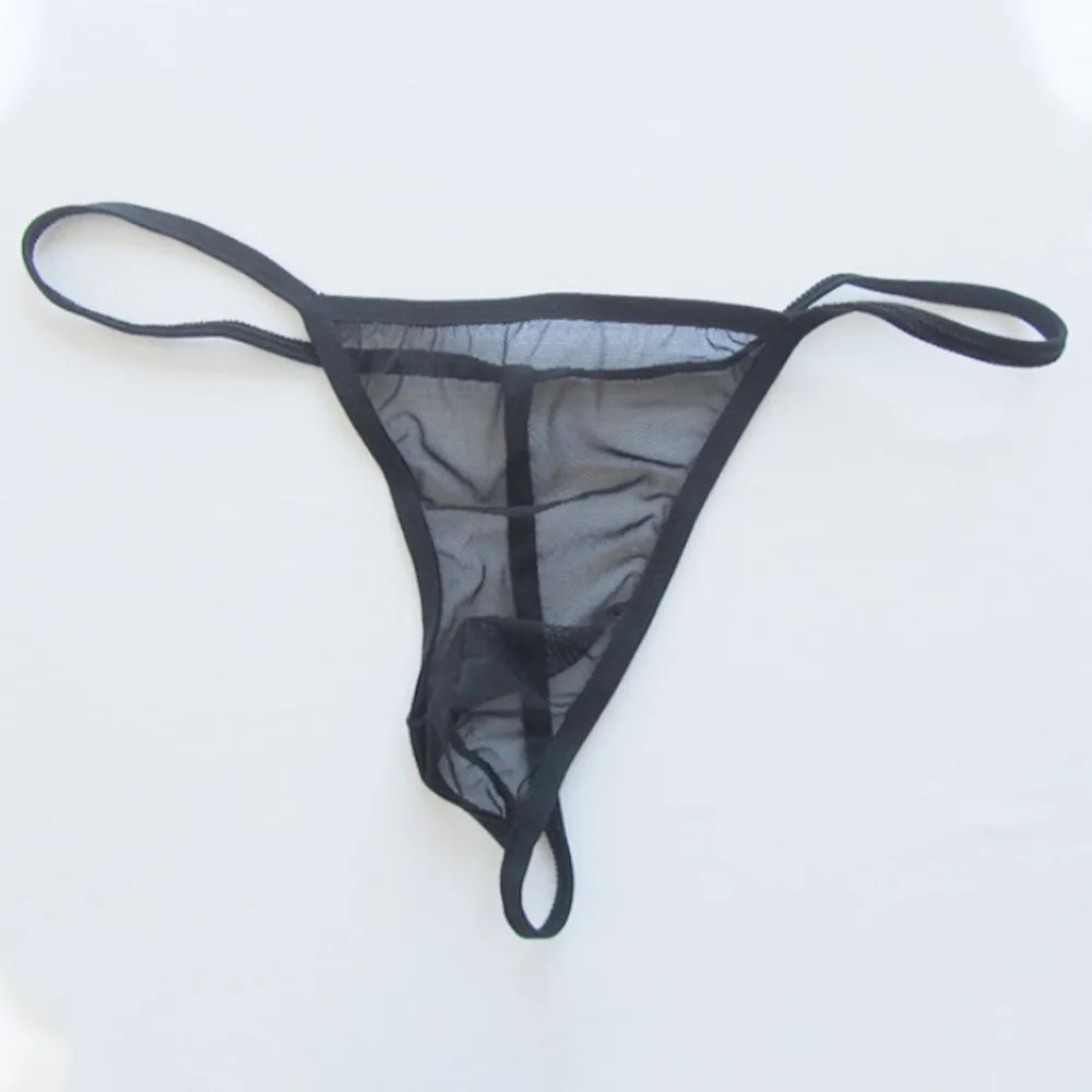 

Men's Briefs Mesh G-string Thong Underwear Liquid Stretch See Through Mesh Mini Cut Gay Erotic Lingerie Ropa Interior Masculina