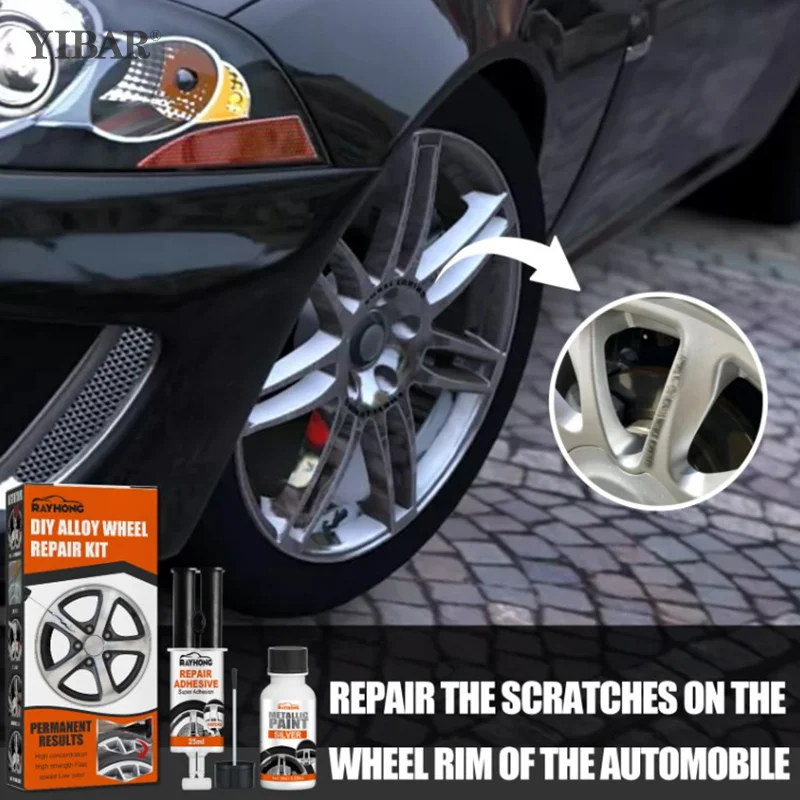 Car Rim Care Wheel Restoration Repair Kit Paint For Discs Alloy Rim Scrapes Scratches Remover Car Repair Clean Motorcycle