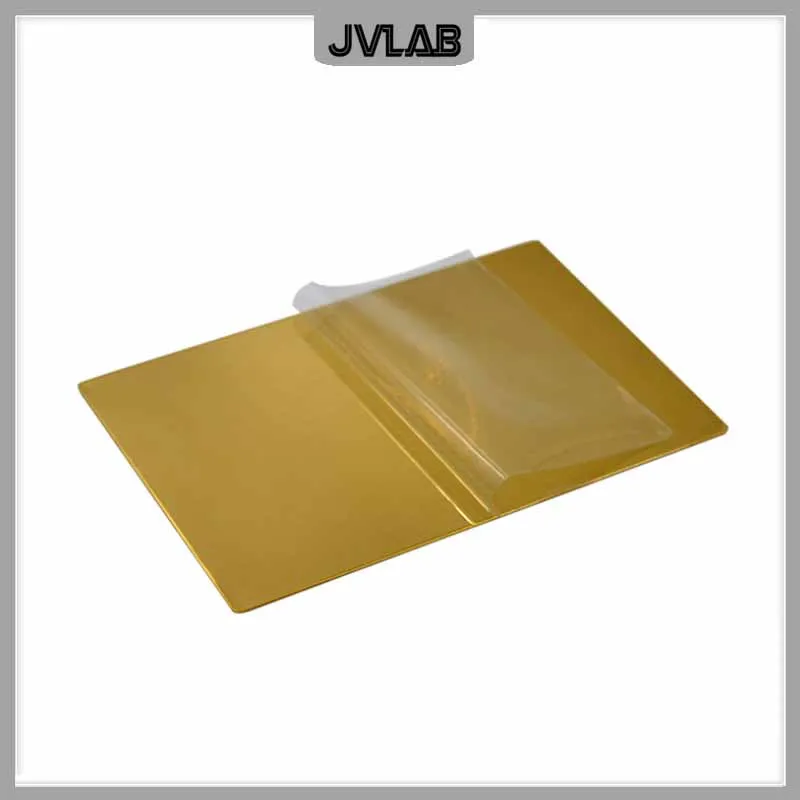 thumbnail image 2 of Single Side Polished Brass 100-Pack Brass Plates For Hull Cell Electroplating Experiments - L100mm X W65mm X 0.3mm, Single-Side Polished Hull Cell Brass Plates 2 of 11