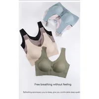 Women's Soft and Comfortable Ultra-thin Breathable Front Opening Bra with No Trace Breathable Gathering Anti Sagging Underwear - Image 3