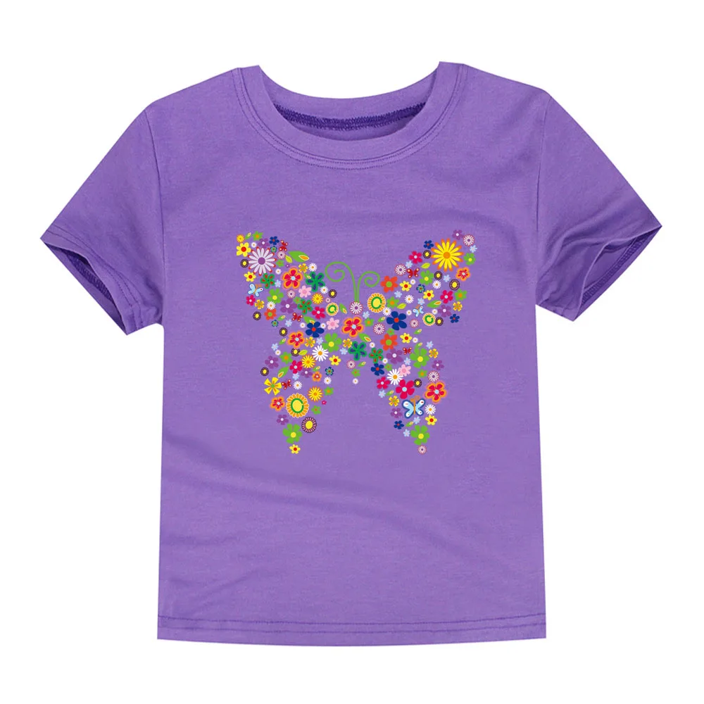 Girl's Cotton Butterfly Tee 5