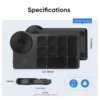 XPPen ACK05 Wireless Shortcut Remote 10 Customized Shortcut Keys Portable Bluetooth Keyboard for Windows Mac Drawing Tablet 2
