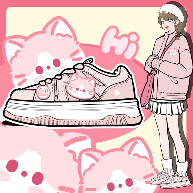 PeachPurr Low-Top Sneakers