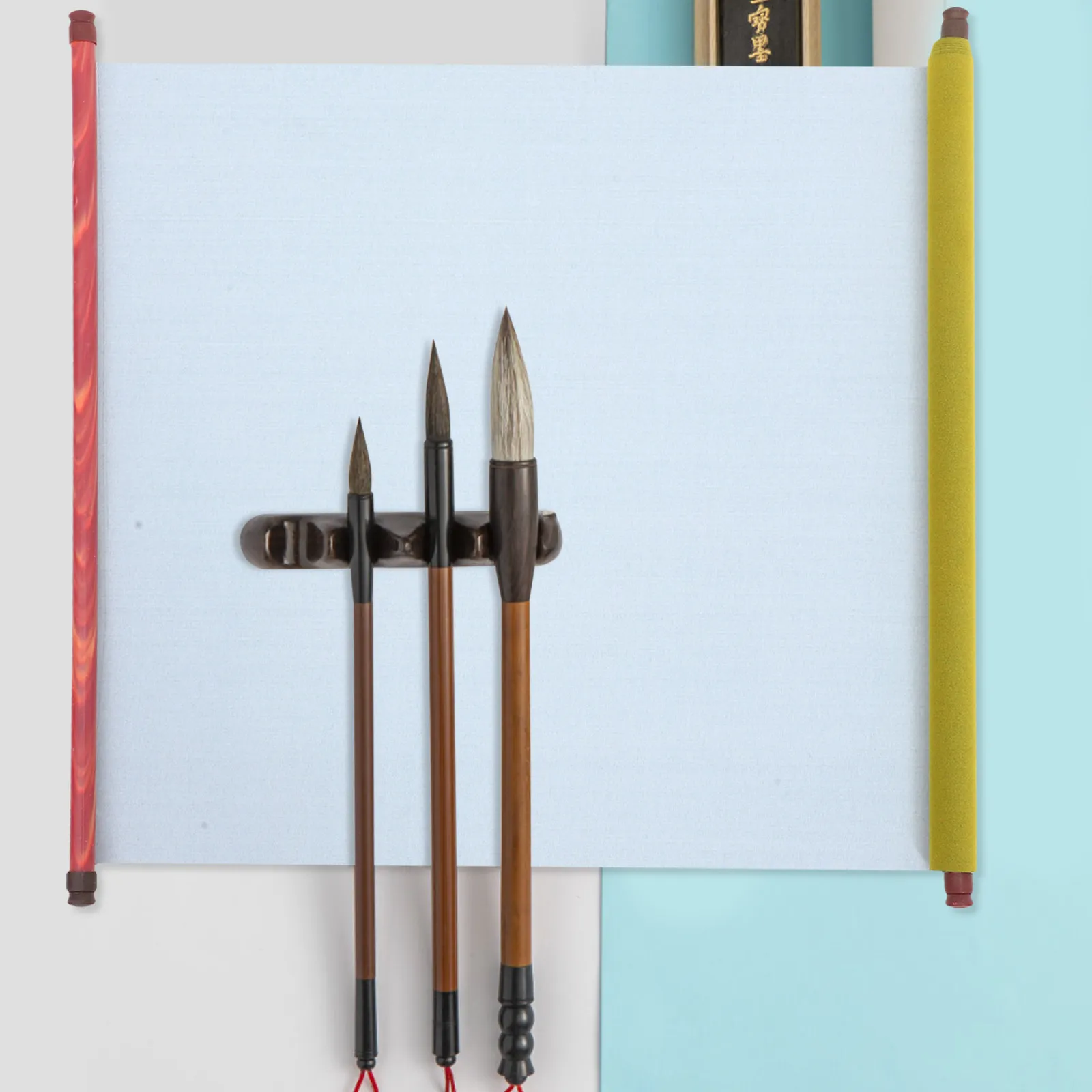 1.4mx46cm 물 쓰기용 천 재사용 가능한 중국 서예 연습 매트 그림 그리기용 부드러운 모조 쌀 종이 표면