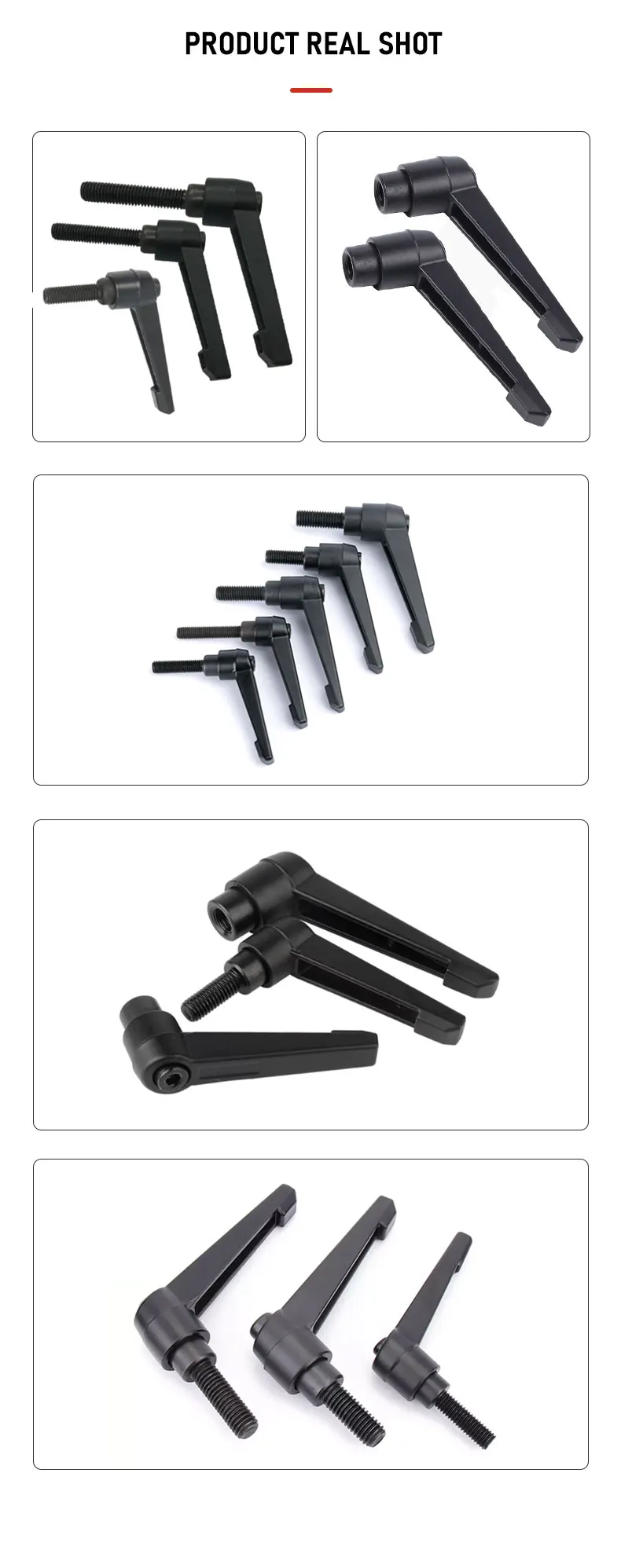 1PC M5/M6/M8/M10/M12/M16 L-Typ Einstellbare Verriegelung Hebel Hand Knopf – Detail 10