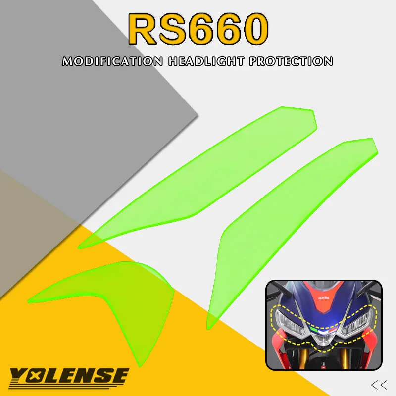 

Защитная крышка передней фары для Aprilia RS 660 2020-2023 RS600, акриловый экран, аксессуары для объектива, защита для передней фары