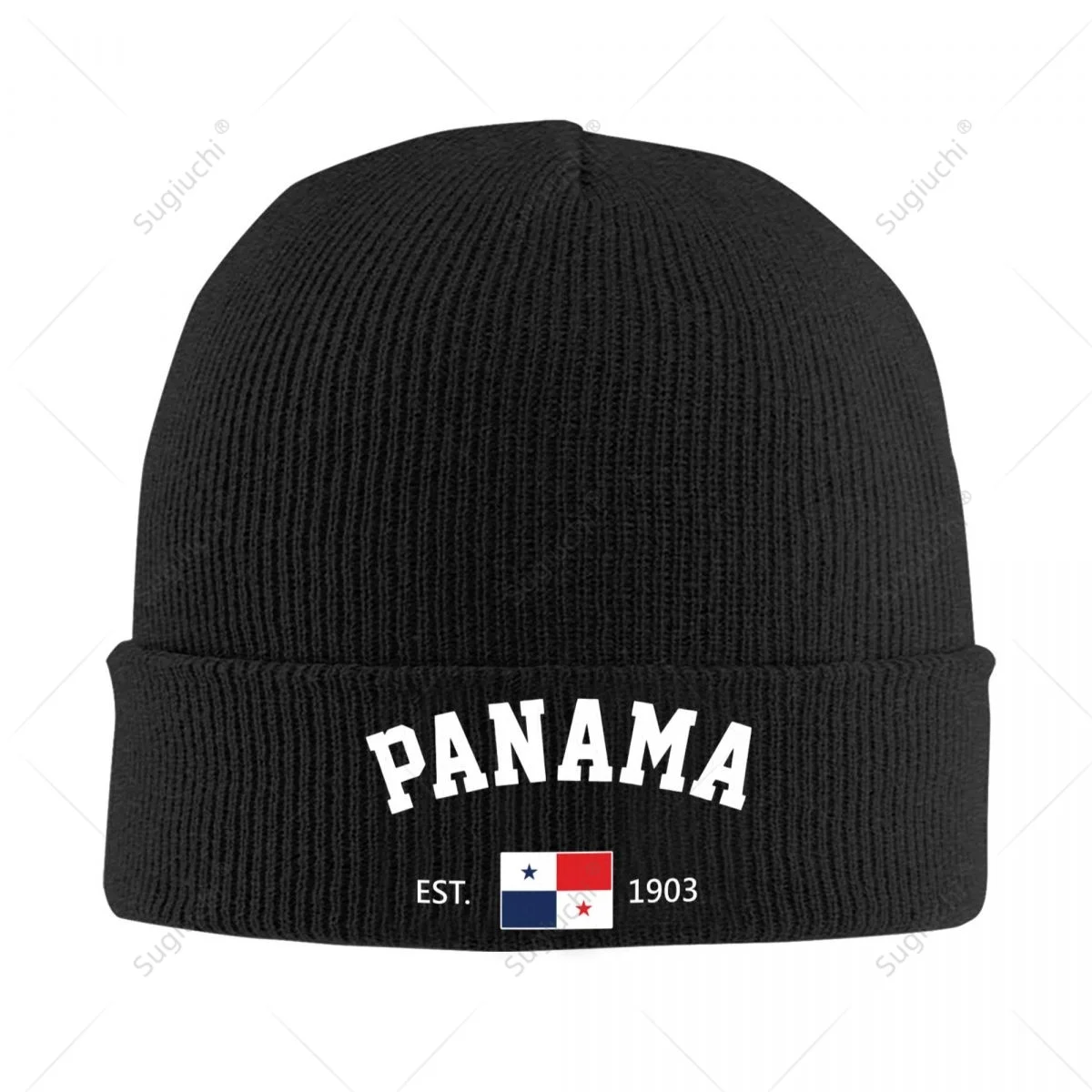 

Knitted Hat Unisex Panama EST.1903 Independence Day For Men Women Boys Winter Autumn Beanie Cap Warm Bonnet