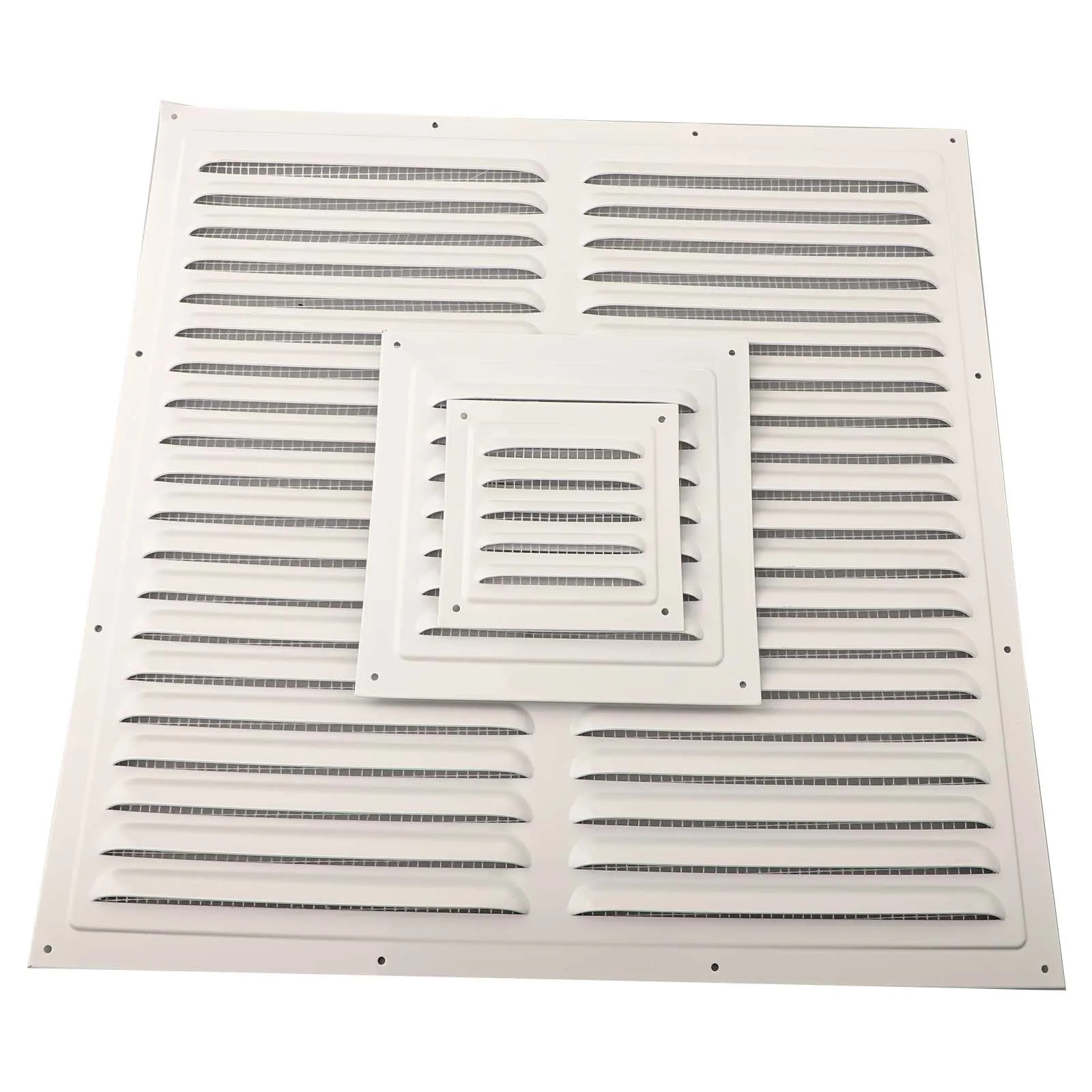 Louver Air Vent Grille Ventilation Cover Aluminum White Wall Grilles
