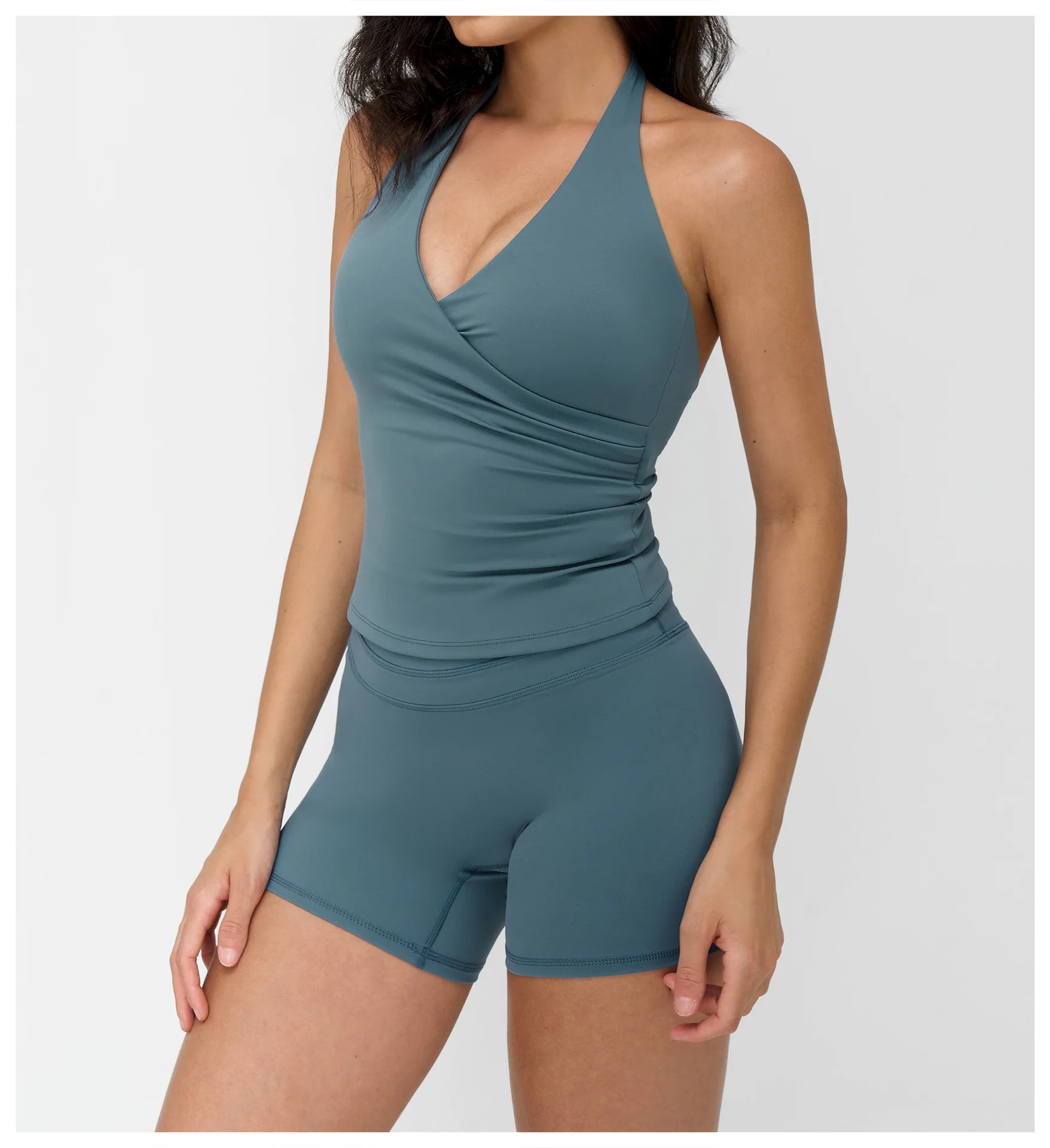 Débardeur Yoga Push-Up Dos Croisé