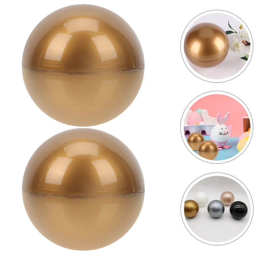 

2 Pcs Lottery Ball Gum Raffle Props Balls for Party Sphere Game Eggs Plastic Child Bingo