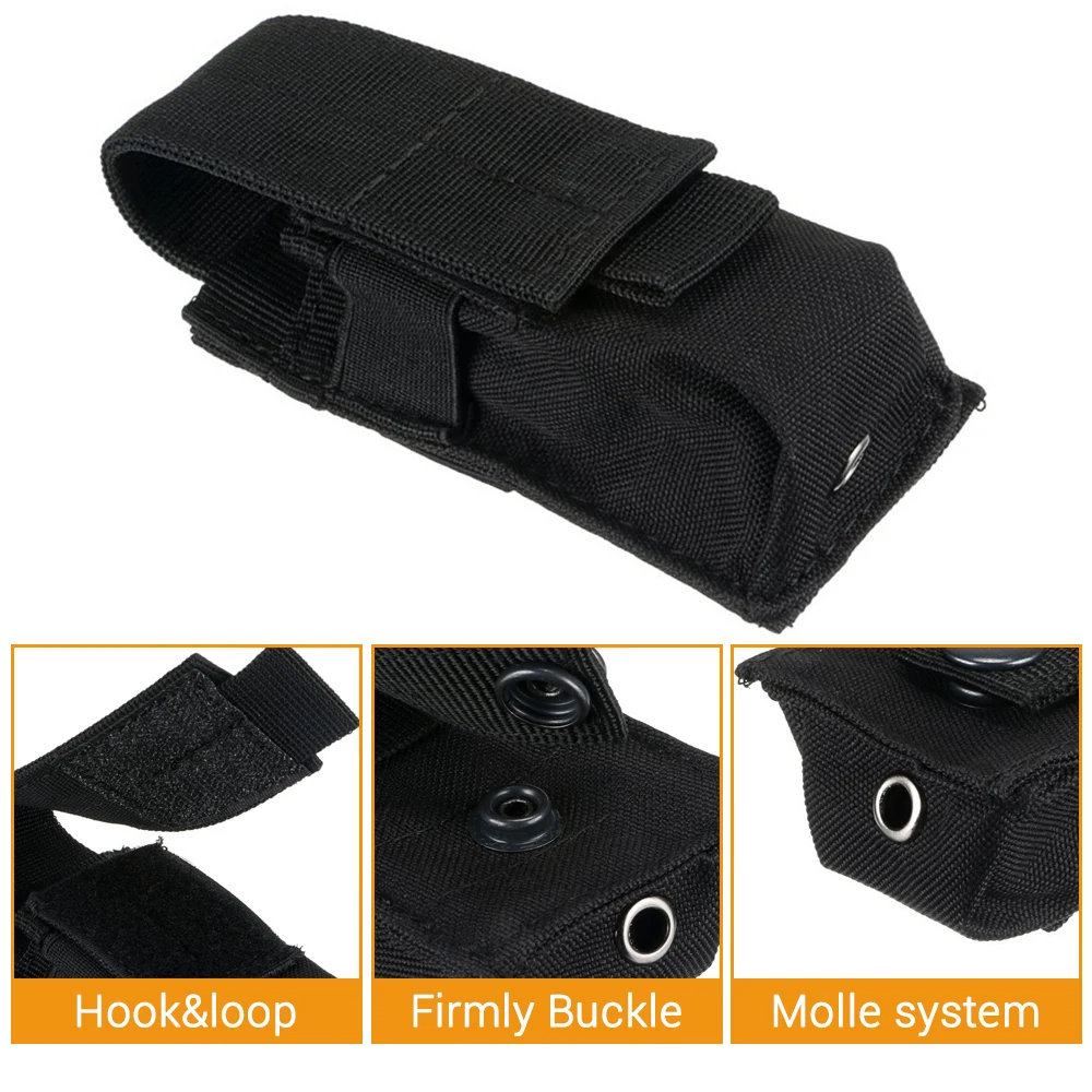 Tactical Magazine Pouch Single Pistol Mag Bag Molle Flashlight Pouch Torch Holder Case Outdoor Hunting Knife Holster magazine pouch,flashlight pouch