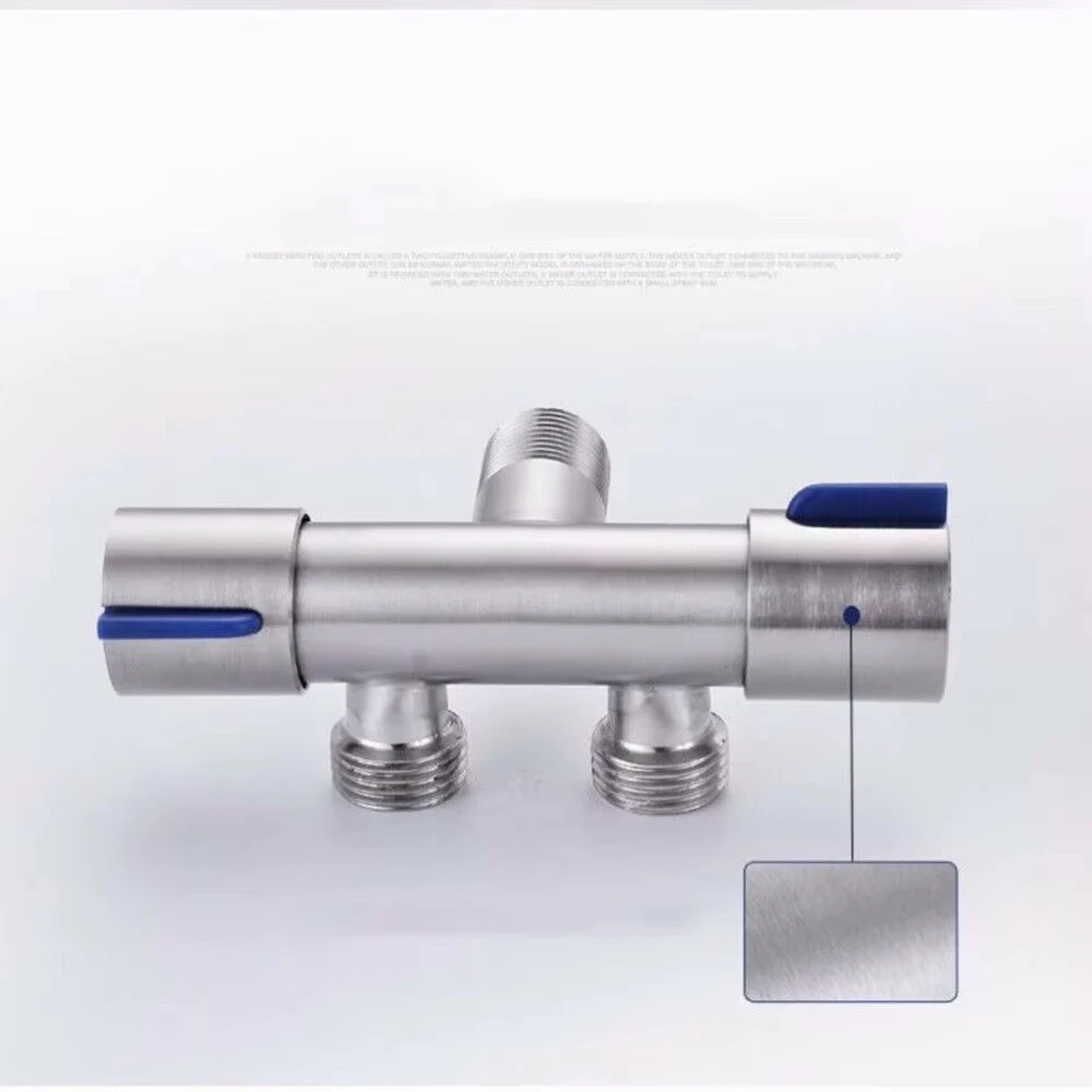 Dual Control Stainless Steel Bathroom Faucet Image 3