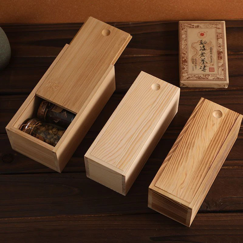 Bamboo Box Creative Desktop Organizer Wooden Storage Box Poker Case Box Cookies Storage Holder Gift Table Decorations 3