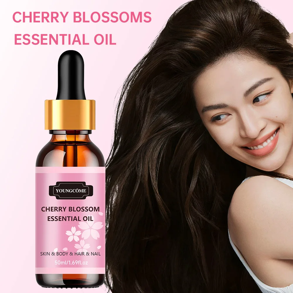 Hair Oil Hair Essence Oil Natural Cherry Blossom Essential Repairs Damaged Hair Improves Quality Moisturizes