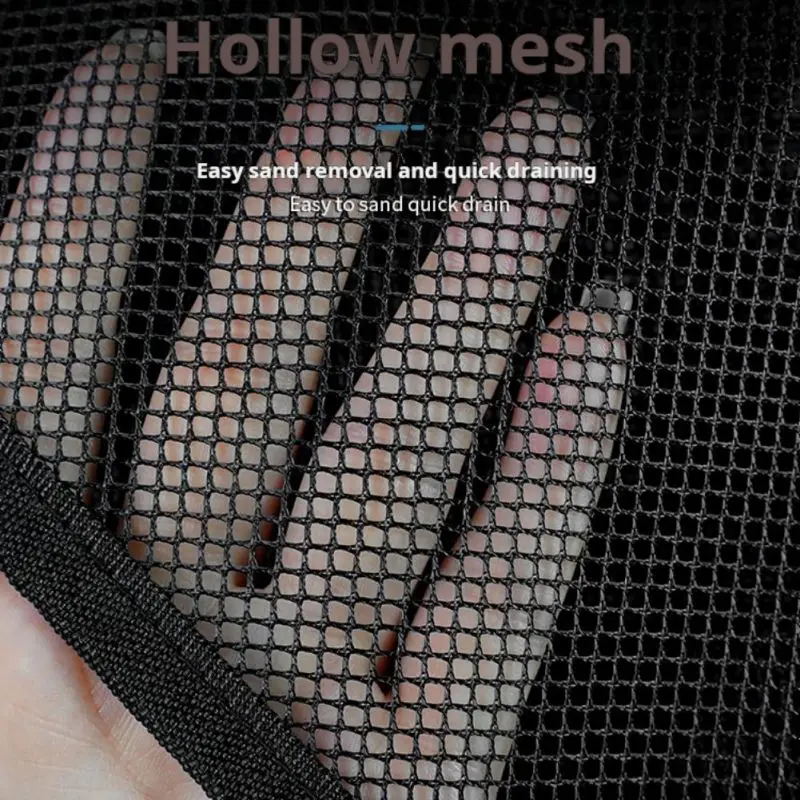 대용량 메쉬 비치 백, 수영 파우치, 어린이 비치 장난감 바구니, 휴대용 여행 보관 워시 백, 속건성 토트