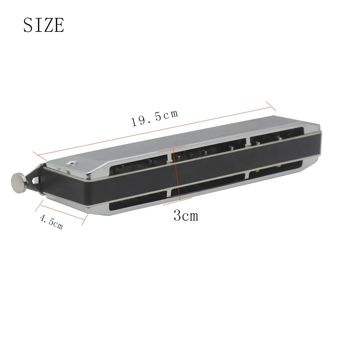 IRIN Harmonica 16 Holes 64 Tones Mouth Organ Instrumentos Key C Professional Chromatic Harp Musical Instruments