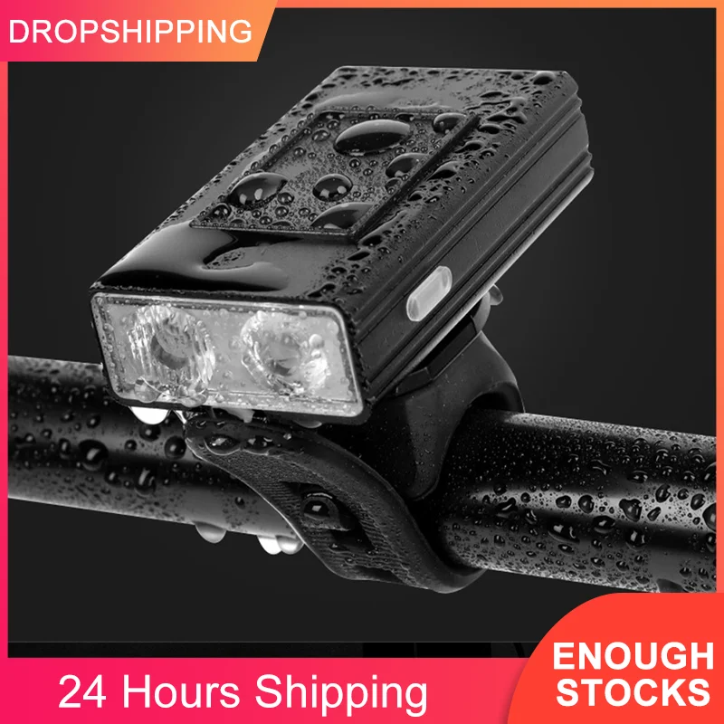 2023 New Bicycle Lights 6 Modes Waterproof USB LED Charge Headlight