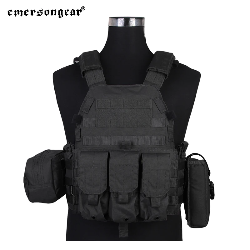 emersongear LBT6094A 戦術ベスト アタッチメント付き版 Emerson LBT6094A Style Plate Carrier Vest with 3 Pouches