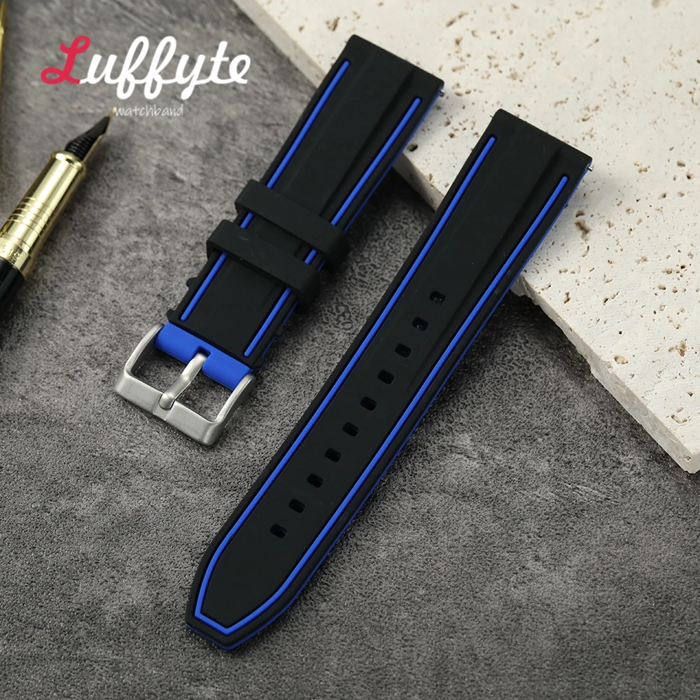 Colorful Soft Silicone Quick Release Watchband - Universal Replacement Bracelet Strap