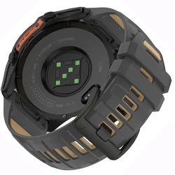 Enhanced Silicone Sport Wristband - 22mm/26mm Strap - 1PCS QuickFit 22mm (Carbon Khaki)