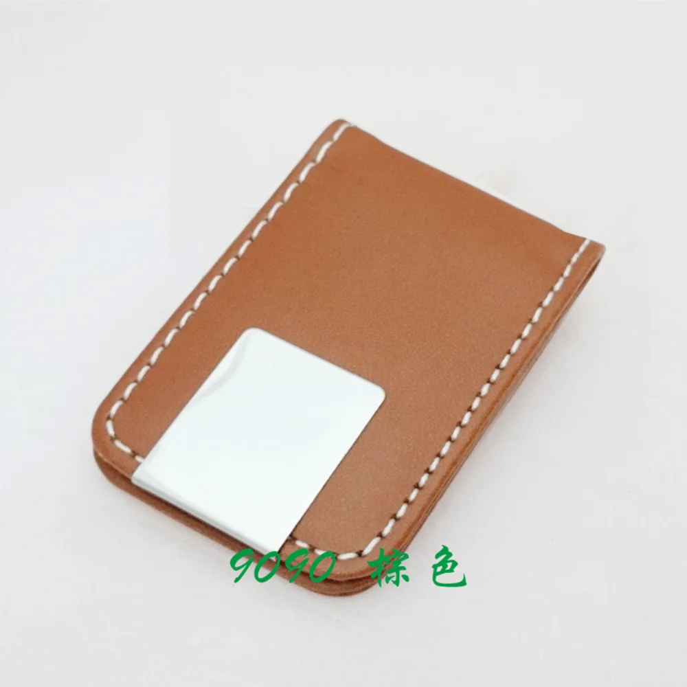 Compact Magnetic Leather Money Clip