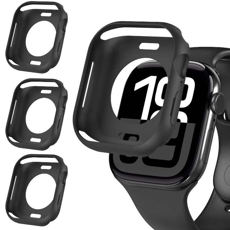 4-Piece Silicone Protective Bumper Cover for Apple Watch Accessories