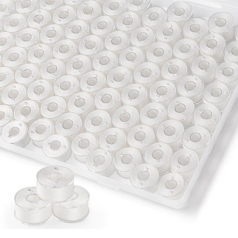 Set Di 20 Bobine In Plastica Trasparente Per Macchina Da Cucire Janome – Diametro 20 Mm, Foro 7 Mm – Ideali Per Cucito Domestico E Fai Da Te - 5