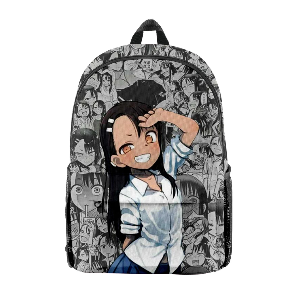 Classic Popular Funny nagatoro pupil Bookbag Notebook Backpacks 3D Print Oxford Waterproof Boys/Girls Casual Travel Backpacks