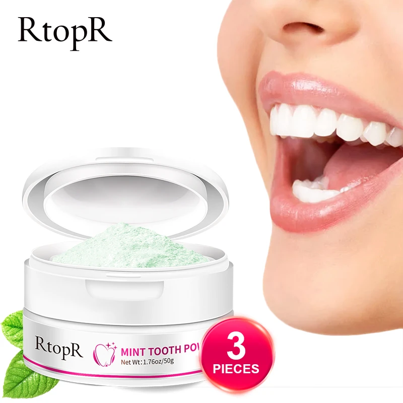 3pcs Rtopr Teeth Whitening Powder Pearl Essence Natural Dental