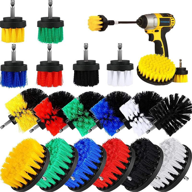 MultifunctionElectricDrillBrushKitAllPurposeCleanerAutoTires