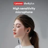 Original Lenovo TW15 New In-Line Control Gaming Wired Headset Soft Ear Cap High Quality Music Sports In-Ear Headset 3