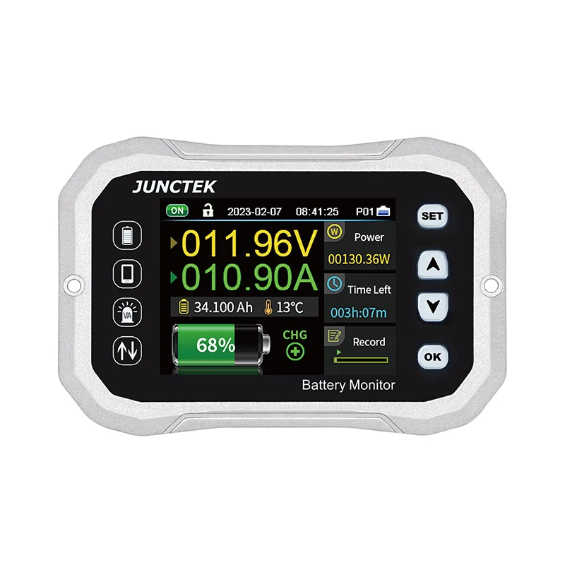 2024 NEW KH140F Bluetooth Battery Monitor 0-120V 400A Voltage Current Tester Capacity Indicator RV Battery VA Coulomb Meter 3