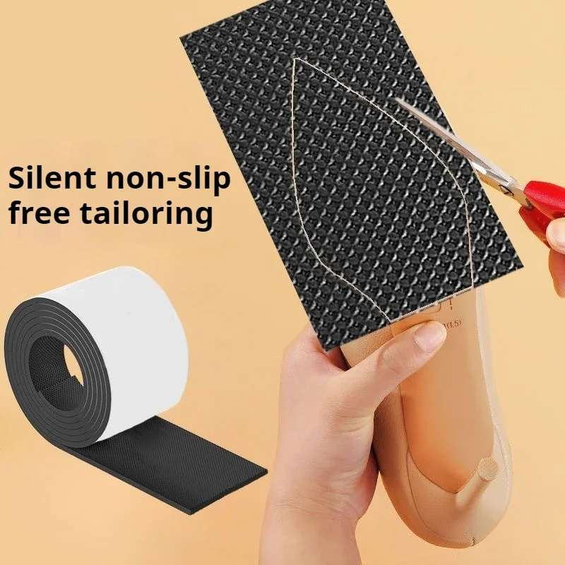 1roll Thick Anti-slip Mute Shoe Sole Patches for Repairing Holes Protecting Soles Suitable for High Heels and Sports Shoes