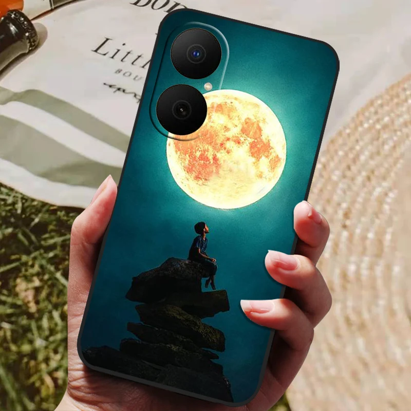 Shockproof Flower Astronaut Soft Silicone Phone Case Bumper Cover