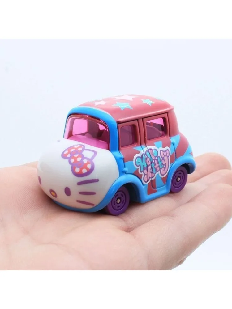 

Cartoon Hello kitty My melody Cinnamoroll cute alloy car toy creative animation peripheral children's simulation car model gift