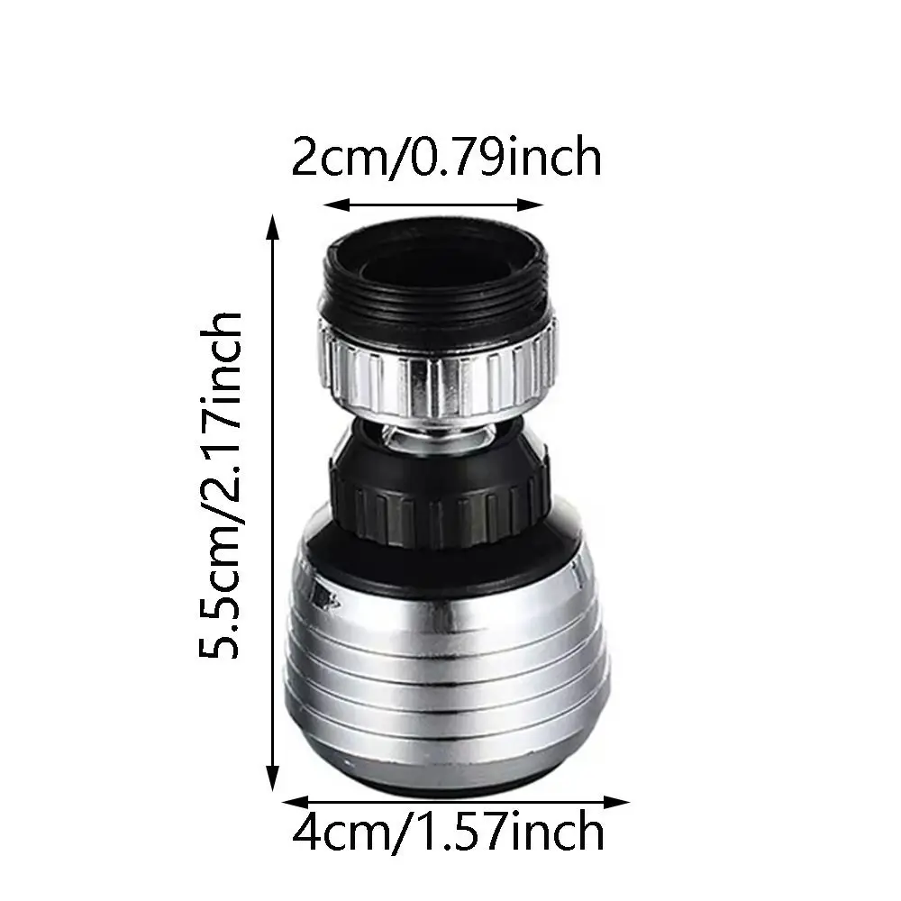 360° Rotating Kitchen Faucet Aerator Dual-mode Spray Water Saver Pressurized Faucet Head Nozzle Booster Quiet