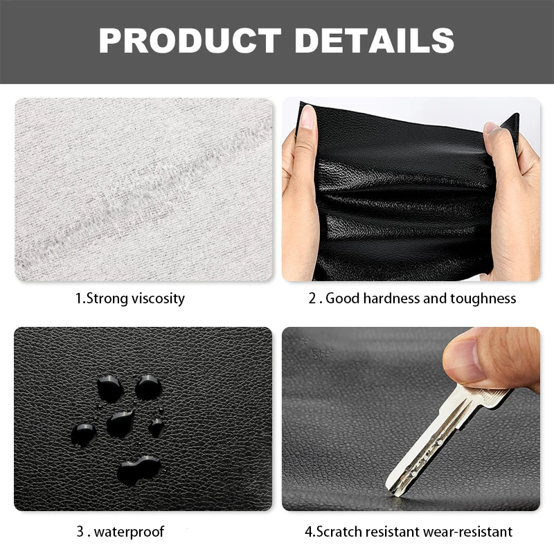 Leather Repair Patch Self Adhesive Leather 200x138cm for Sofa Furniture Table Chair