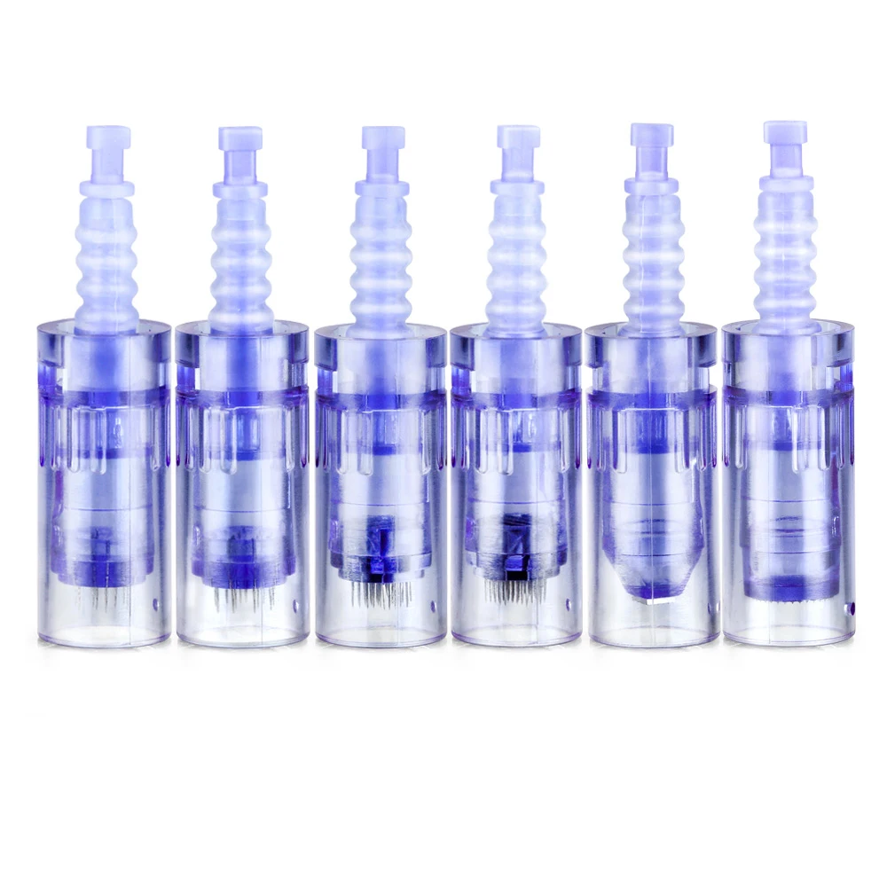 50 Pezzi Cartuccia Ago Baionetta Per Derma Pen Dr Pen A6 Nano / 9 /12/ 36/ 42 Pin/ Nano Round Microneedling Sostituzioni