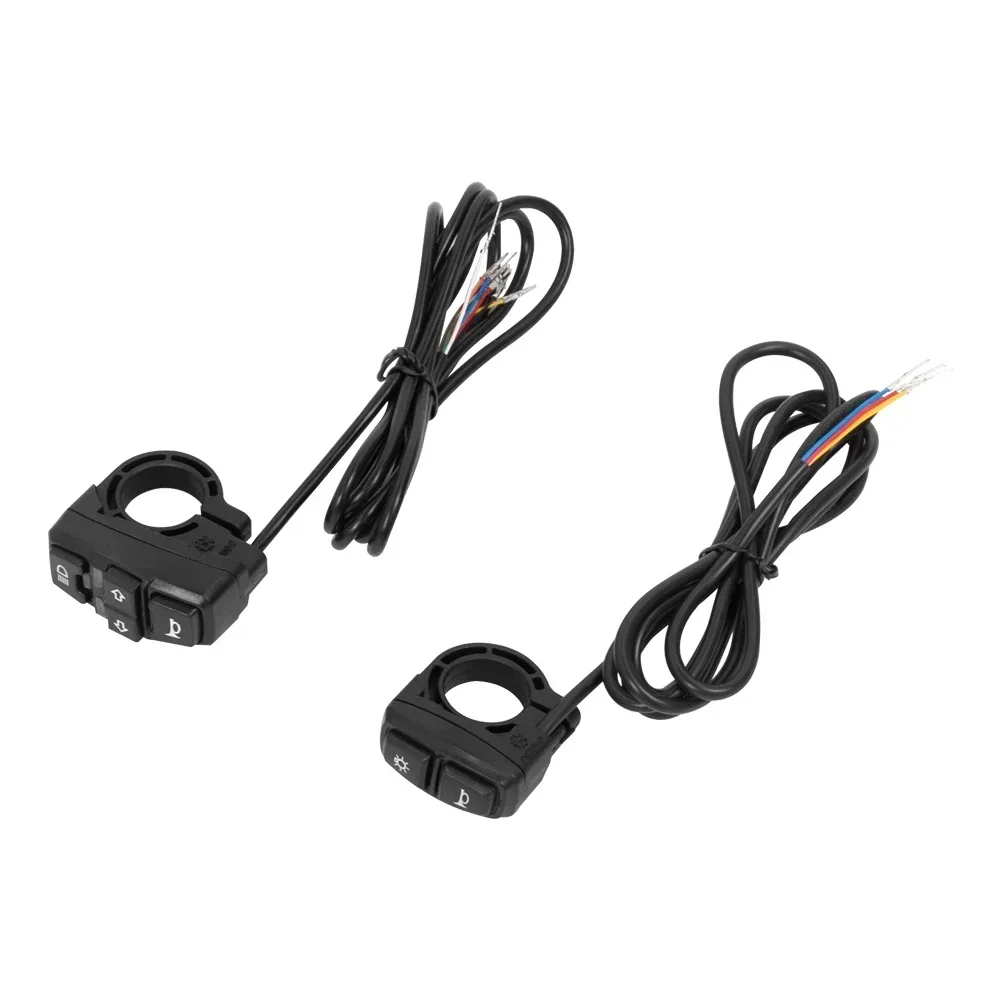 Electric Bike Scooter Light Switch DK226 Ebike Horn Switch Bicycle Motorcycle Button Control Turn Signal Lights DK336
