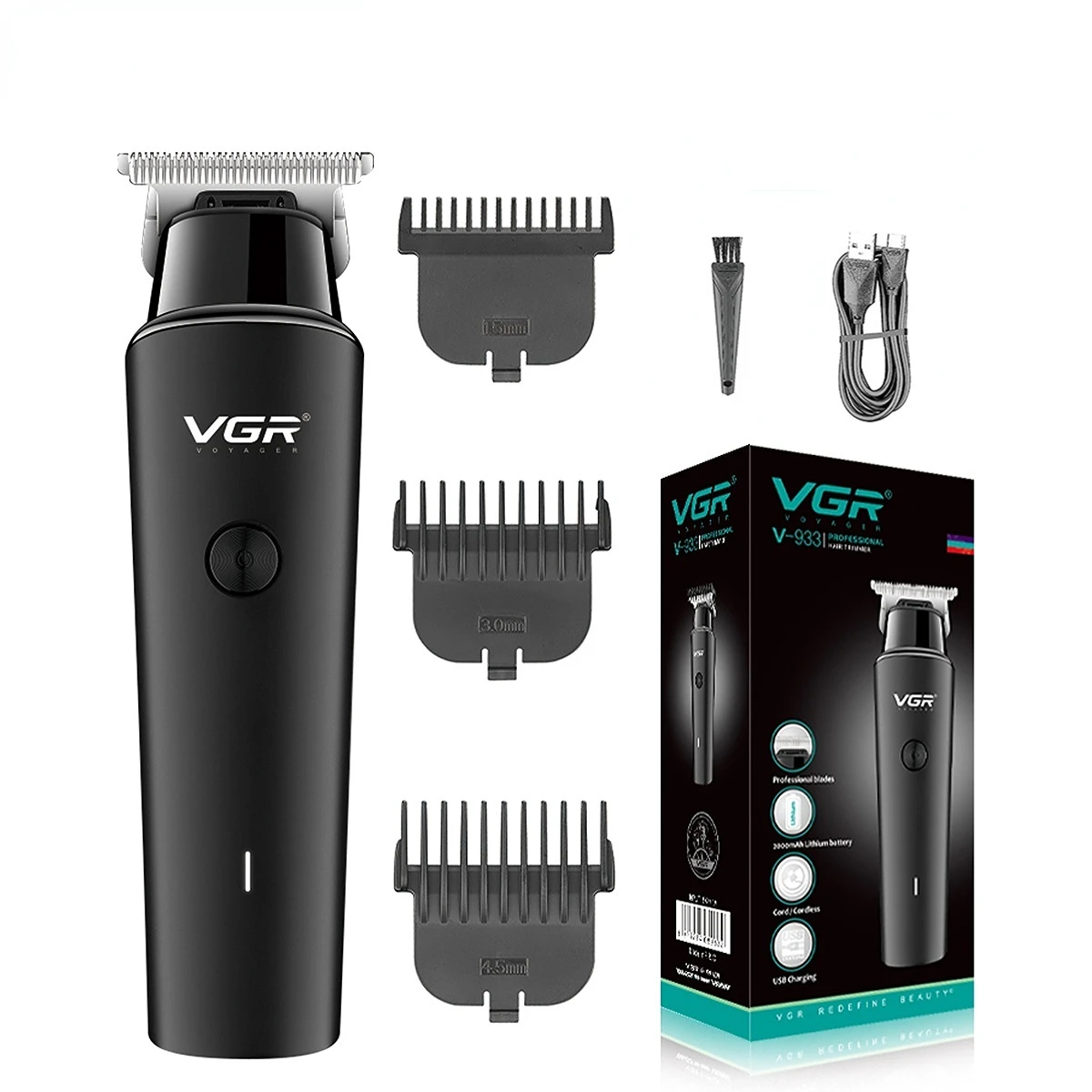 VGR ماكينة قص الشعر ماكينة قص الشعر اللاسلكية ماكي...