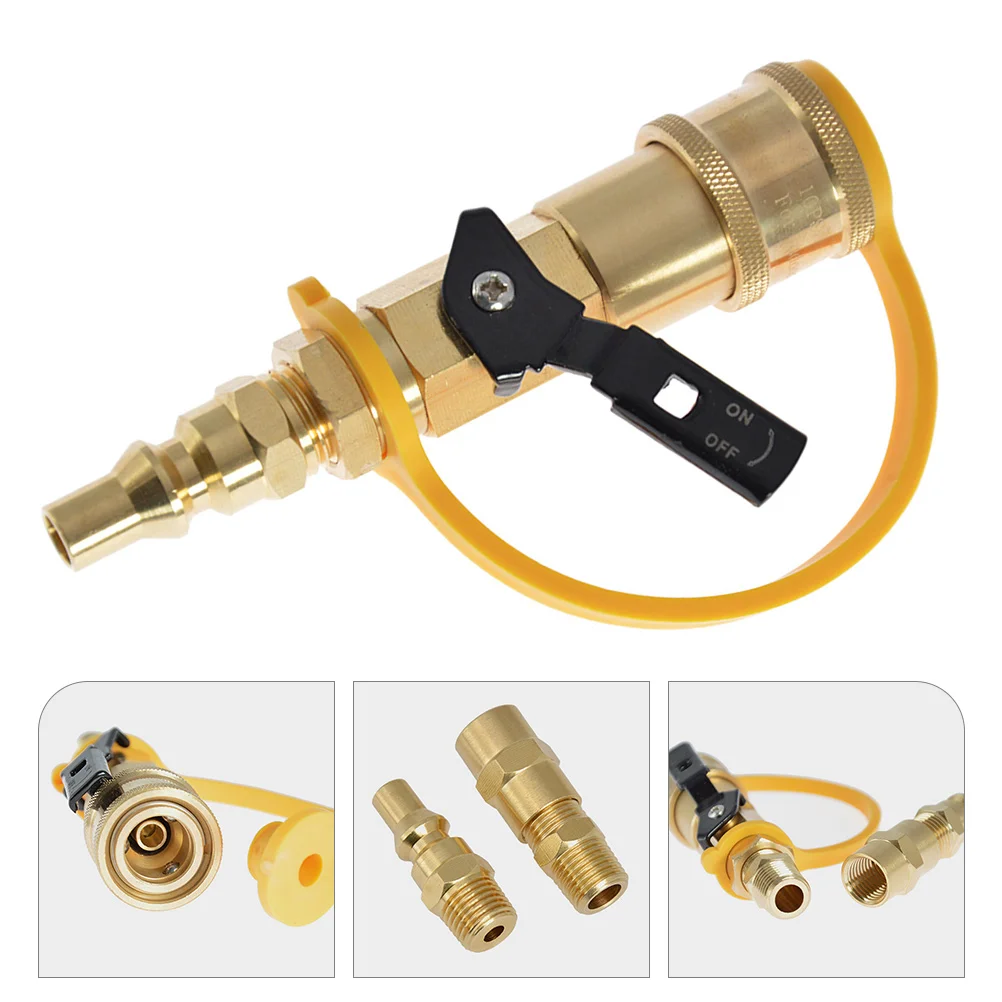 

RV Propane Hookup Grilling Accessories Adapter Fitting Gas Line Quick Connect Abs Fittings