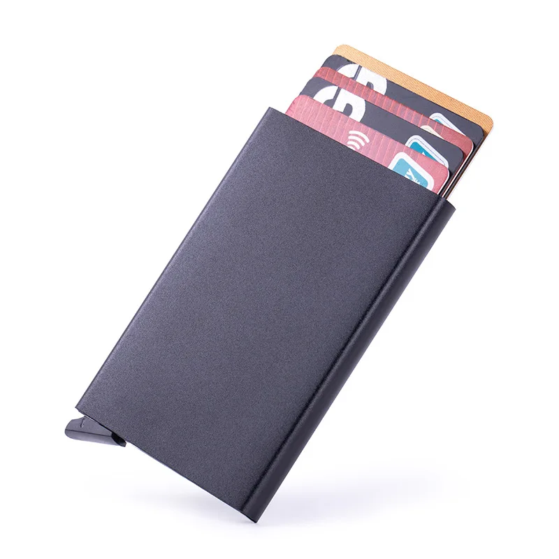 RFID Credit Card Holder Metal Slim Wallet Image 6
