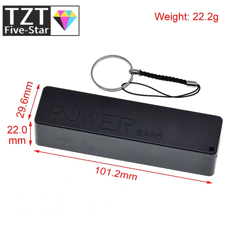 TZT 1/3PCS USB Power Bank Case Kit 18650 Batterie Ladegerät DIY Box Shell Kit Schwarz für Arduino – Detail 5