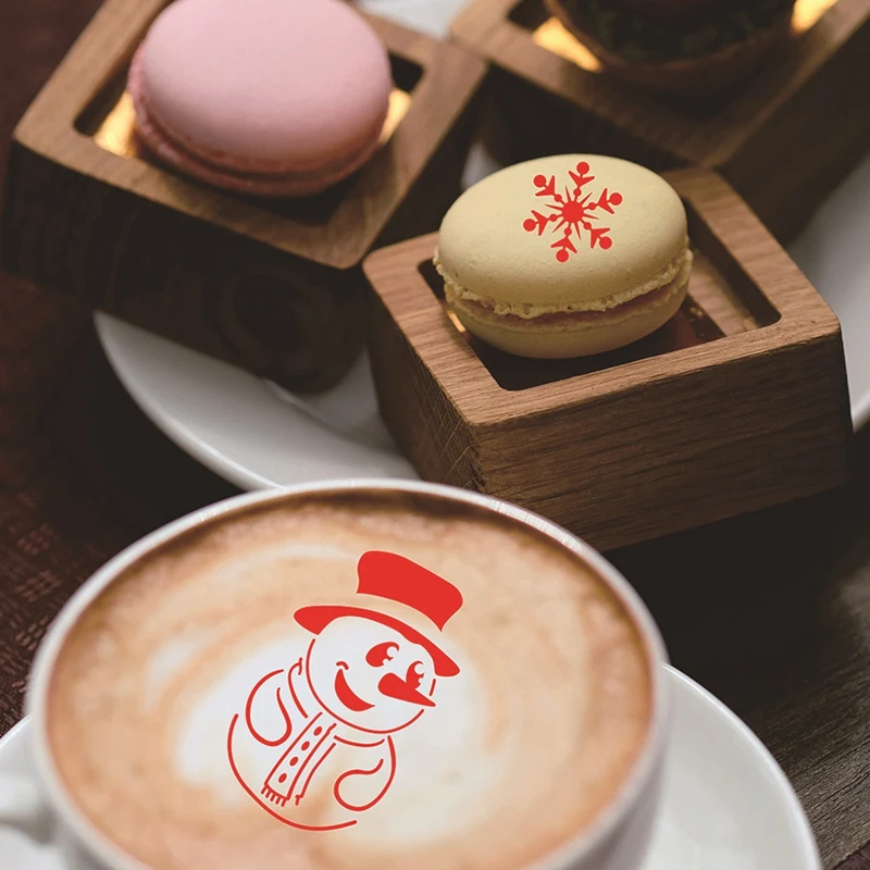 30 Pieces Cookie Stencils Cake Templates Coffee Stencils Reusable Painting Cake Stencil Templates Embossing Moulds cookie cutter baking mold cookie mould cookie printing mold baking decorating tools cookie maker press kit